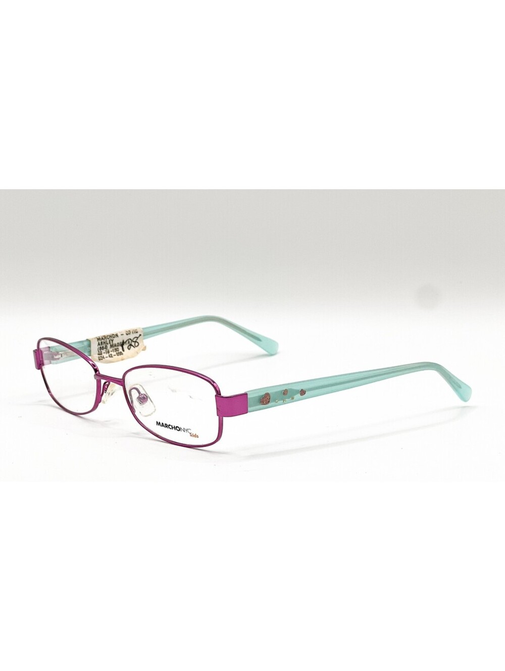 Marchon Nyc Kids Ashley 664 Purple Rectangle Authentic Eyeglass Frames 48-16